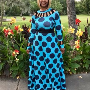 Polka Dot Maxi Dress